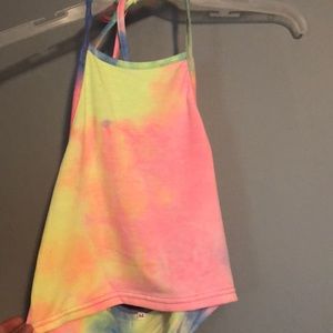 Rainbow crop top